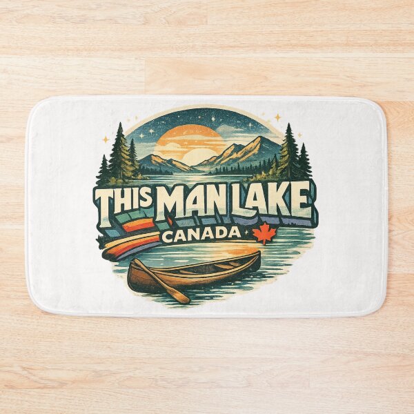 Item preview, This Man Lake Canada Northern Ontario Boreal Forest Canoe Country designed and sold by Places On Earth.