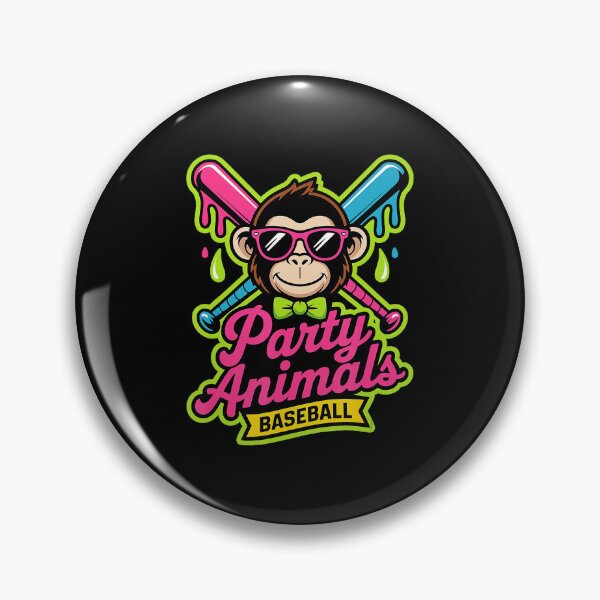 Item preview, Party Animals Baseball Monkey designed and sold by miaa-artistshop.
