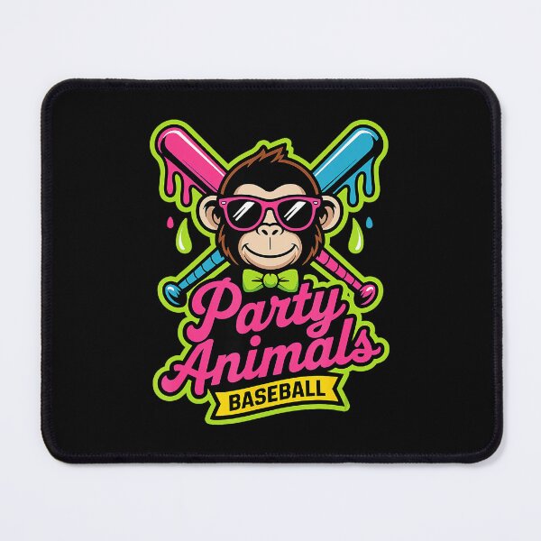 Item preview, Party Animals Baseball Monkey designed and sold by miaa-artistshop.