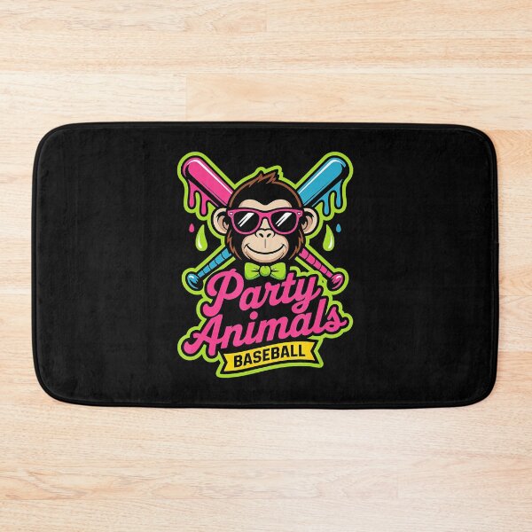 Item preview, Party Animals Baseball Monkey designed and sold by miaa-artistshop.