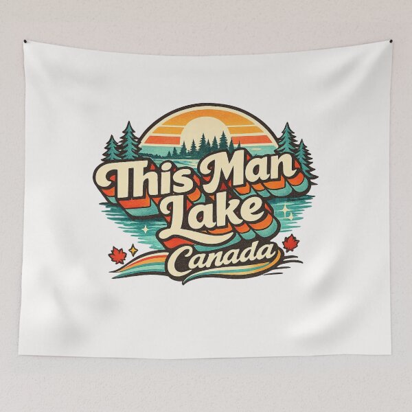 Item preview, This Man Lake Ontario Canada Kenora District Boreal Forest Region designed and sold by Places On Earth.