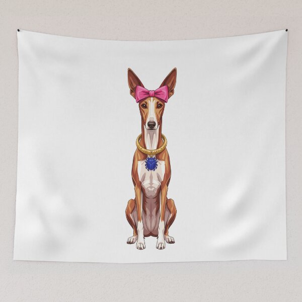 Item preview, Ancient Egyptian Pharaoh Hound with Pink Bow designed and sold by k3rstman1.