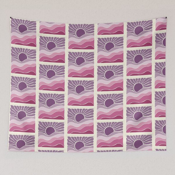 Item preview, Beautiful Pink and Purple Sun Abstraction Artwork  designed and sold by NivyasArtistry.