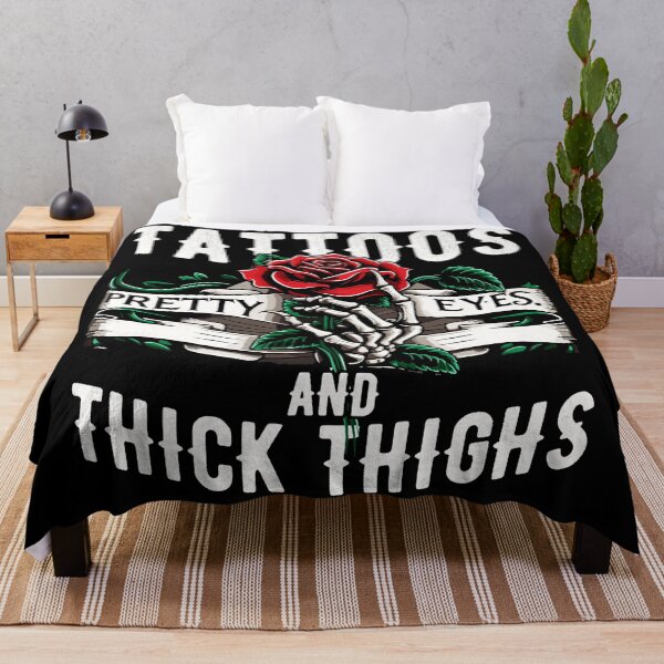 Item preview, Tattoos Pretty Eyes And Thick Thighs Bold designed and sold by Modaozushi216.