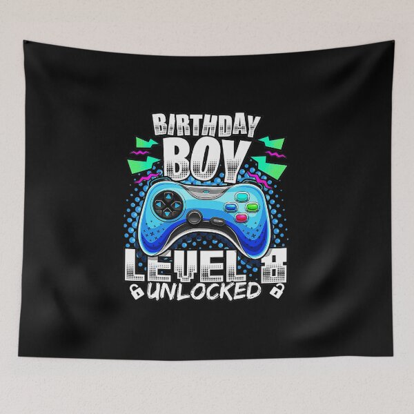 Item preview, Level 8 Unlocked 8th Birthday Gamer Boy  designed and sold by FGTV2021.