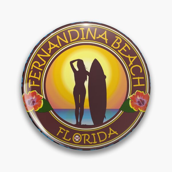 Item preview, Fernandina Beach Florida surfer girl designed and sold by studioss76.
