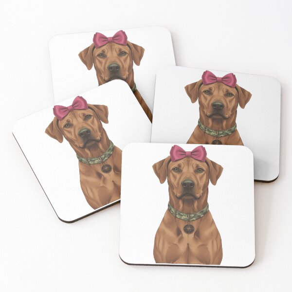 Item preview, Rhodesian Ridgeback Dog Pink Bow Compass Medallion designed and sold by k3rstman1.