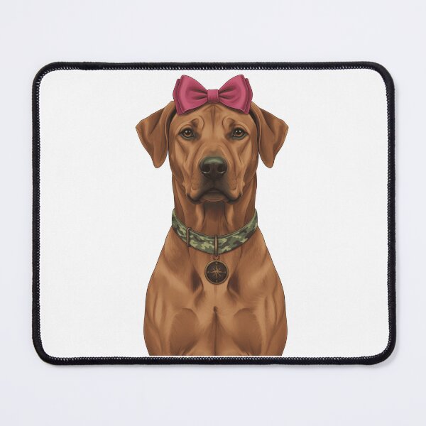 Item preview, Rhodesian Ridgeback Dog Pink Bow Compass Medallion designed and sold by k3rstman1.