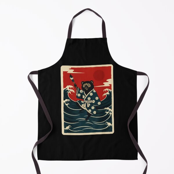 Item preview, Bear Painting Waves Japanese Ukiyo Style  designed and sold by JordynLadukeg65.