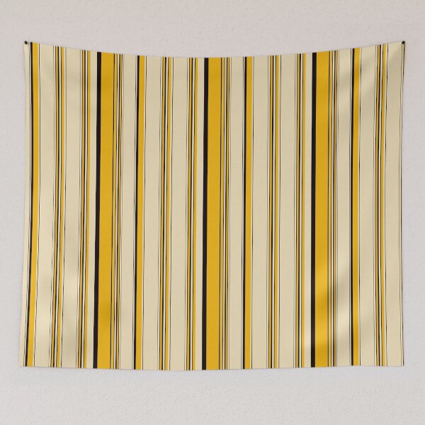 Item preview, Yellow Black Vertical Stripes Pattern – Retro Bold Stripe Design designed and sold by WildHugeDot.