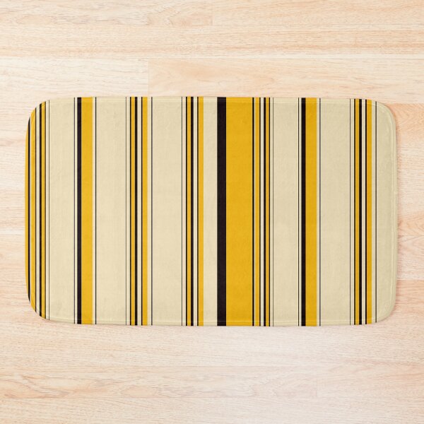 Item preview, Yellow Black Vertical Stripes Pattern – Retro Bold Stripe Design designed and sold by WildHugeDot.