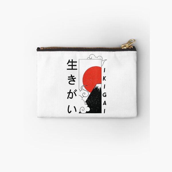 Item preview, Ikigai Japanese Quote Red Sun and Mountain designed and sold by titanlevi.