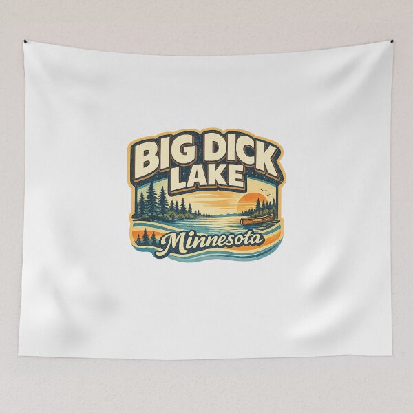 Item preview, Big Dick Lake Minnesota Northern Pines Sunset Canoe Landscape designed and sold by Aryabek.