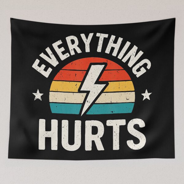 Item preview, Everything Hurts Funny Workout Gym designed and sold by eliramaison.