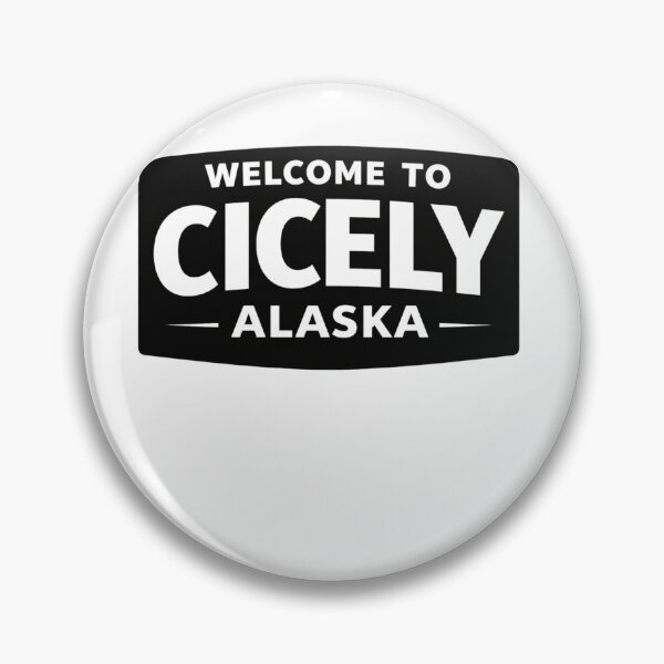 Item preview, Welcome to Cicely Alaska | Northern Exposure Inspired Funny Retro Text Sticker designed and sold by astersgraphics.