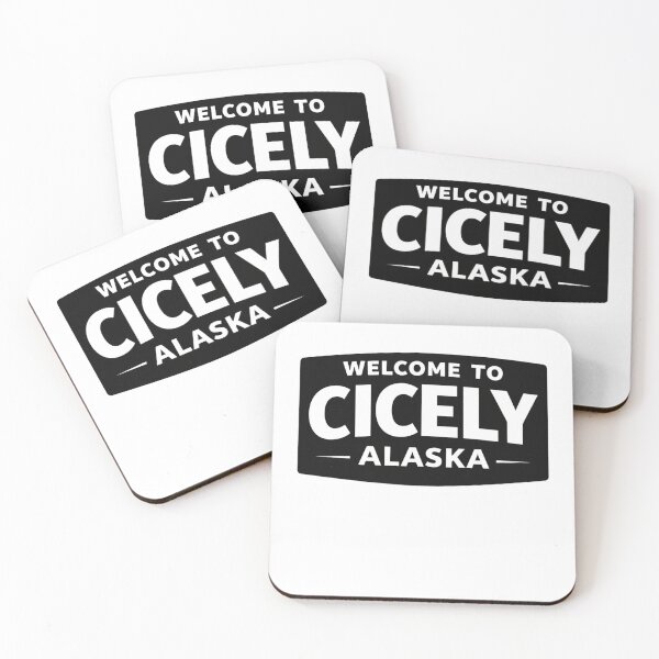 Item preview, Welcome to Cicely Alaska | Northern Exposure Inspired Funny Retro Text Sticker designed and sold by astersgraphics.