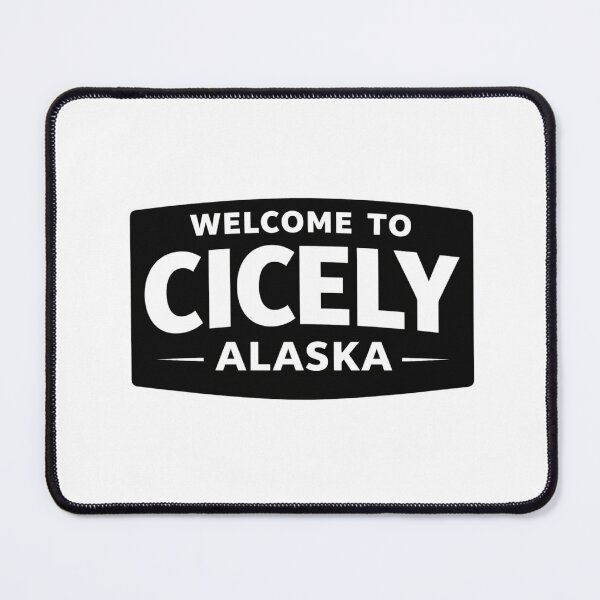 Item preview, Welcome to Cicely Alaska | Northern Exposure Inspired Funny Retro Text Sticker designed and sold by astersgraphics.