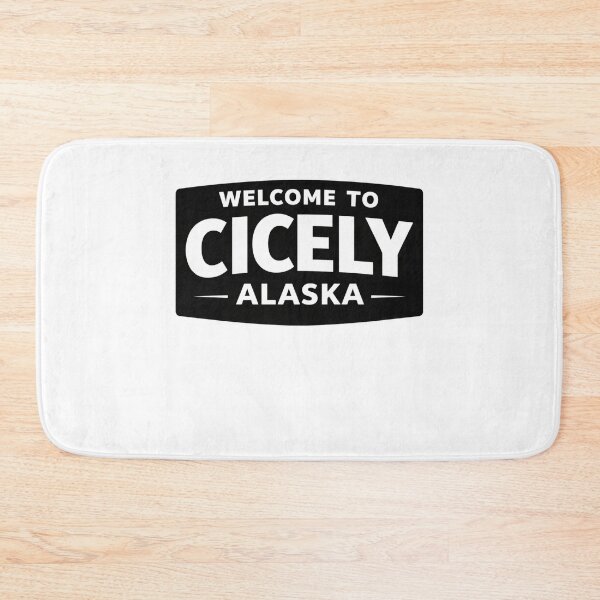 Item preview, Welcome to Cicely Alaska | Northern Exposure Inspired Funny Retro Text Sticker designed and sold by astersgraphics.