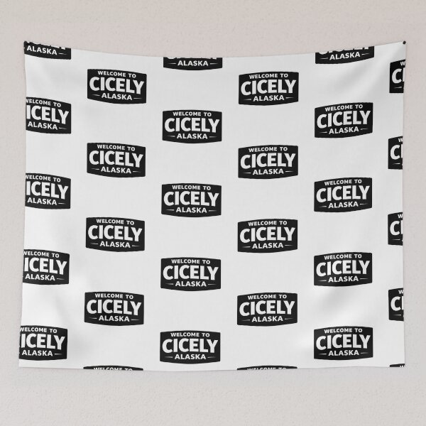 Item preview, Welcome to Cicely Alaska | Northern Exposure Inspired Funny Retro Text Sticker designed and sold by astersgraphics.
