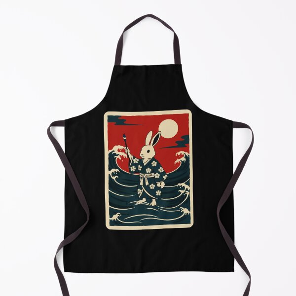 Item preview, Rabbit Painting Waves Japanese Ukiyo Style designed and sold by JordynLadukeg65.