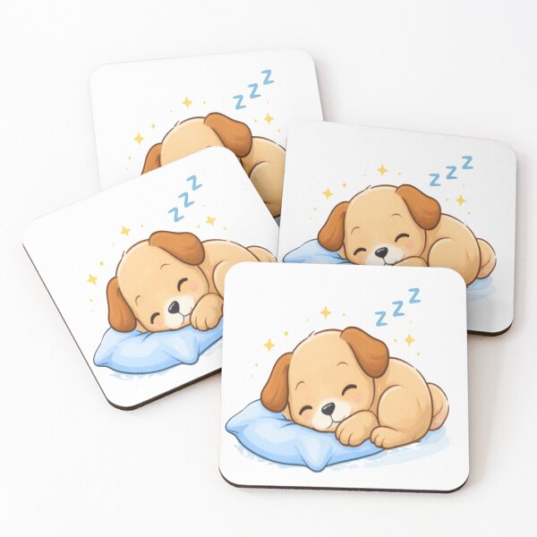 Item preview, Cute Small Sleeping Puppy Design | Adorable Puppy Illustration designed and sold by Lovestickerco.