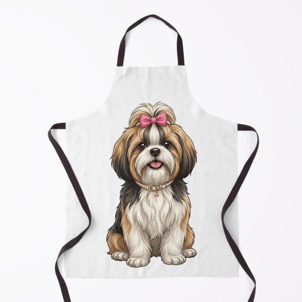 Item preview, Adorable Tri Color Shih Tzu with Pink Bow designed and sold by k3rstman1.