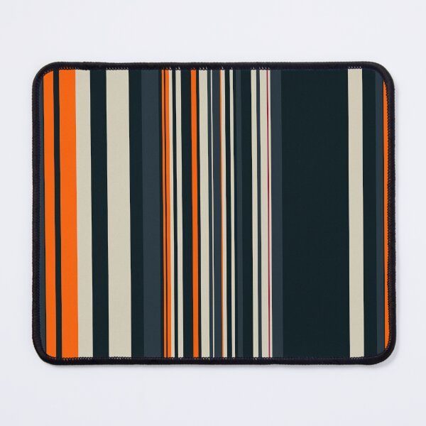 Item preview, Orange Black Stripes Pattern – Vertical Retro Stripe Design designed and sold by WildHugeDot.