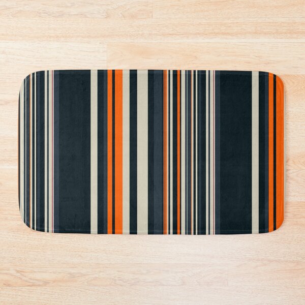 Item preview, Orange Black Stripes Pattern – Vertical Retro Stripe Design designed and sold by WildHugeDot.