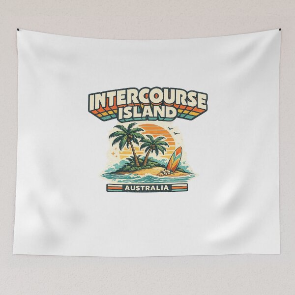 Item preview, Intercourse Island Queensland Keppel Islands Coral Sea Tropical Coast Australia designed and sold by Aryabek.
