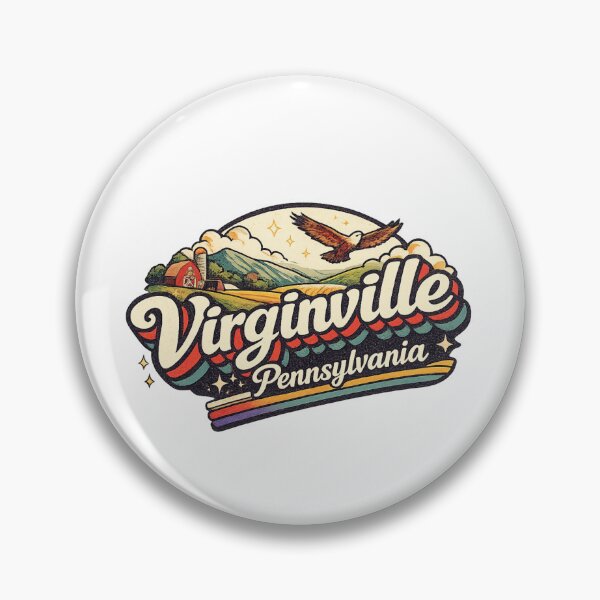 Item preview, Virginville Pennsylvania Berks County Blue Mountains Ontelaunee Creek Rural Landscape designed and sold by Aryabek.