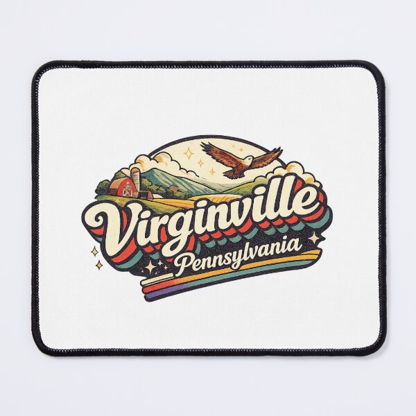 Item preview, Virginville Pennsylvania Berks County Blue Mountains Ontelaunee Creek Rural Landscape designed and sold by Aryabek.