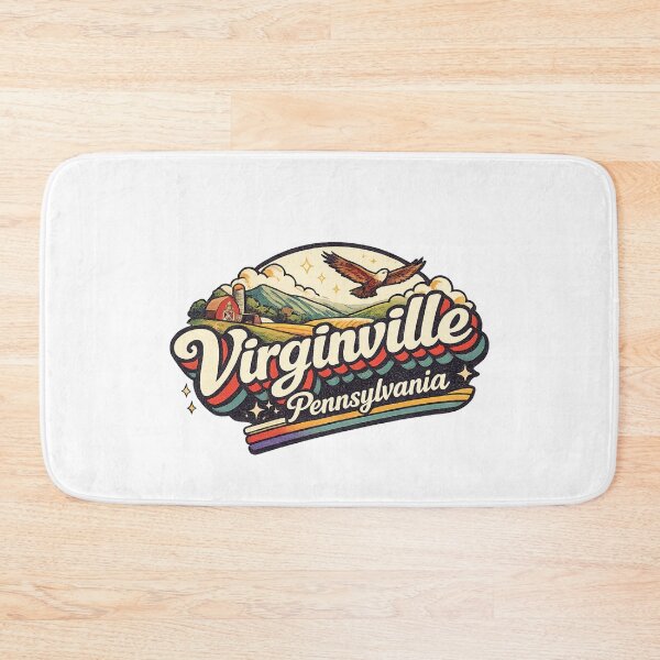 Item preview, Virginville Pennsylvania Berks County Blue Mountains Ontelaunee Creek Rural Landscape designed and sold by Aryabek.