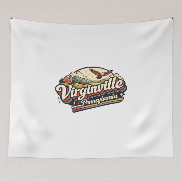 Item preview, Virginville Pennsylvania Berks County Blue Mountains Ontelaunee Creek Rural Landscape designed and sold by Aryabek.