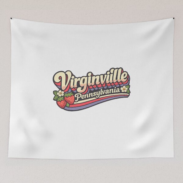 Item preview, Virginville Pennsylvania Berks County Pennsylvania Dutch Country Strawberry Farms Region designed and sold by Aryabek.