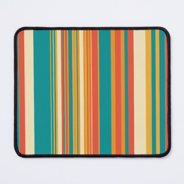 Item preview, Colorful Vertical Stripes Pattern – Orange Teal Retro Stripe Design designed and sold by WildHugeDot.