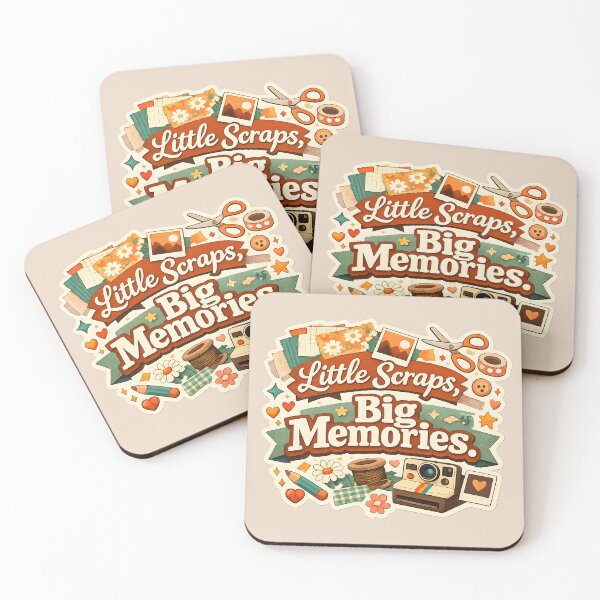 Item preview, Little Scraps, Big Memories – Scrapbooking Vintage Craft Design designed and sold by blankTeeShirt.