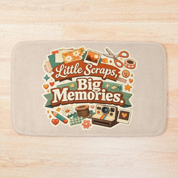 Item preview, Little Scraps, Big Memories – Scrapbooking Vintage Craft Design designed and sold by blankTeeShirt.