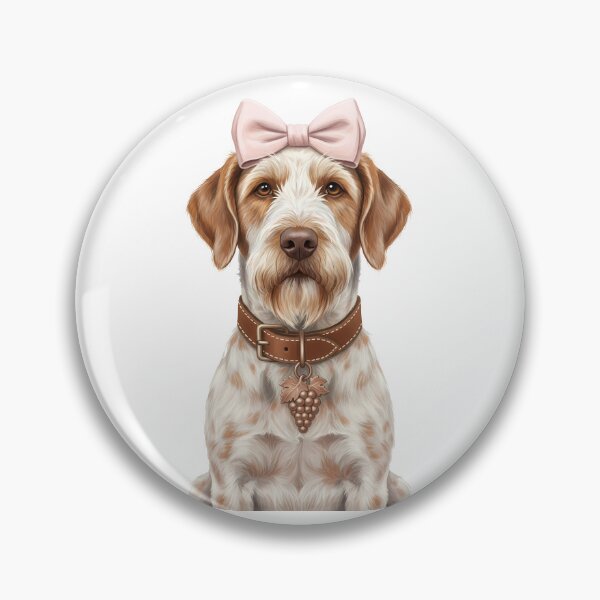 Item preview, Elegant Spinone Italiano Dog with Pink Bow designed and sold by k3rstman1.