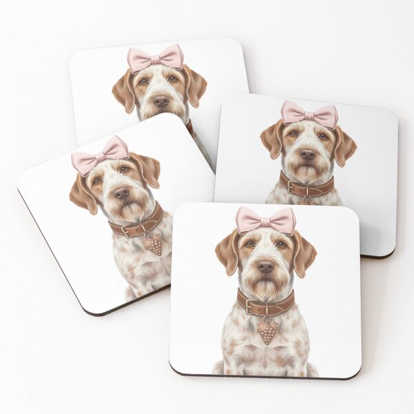Item preview, Elegant Spinone Italiano Dog with Pink Bow designed and sold by k3rstman1.