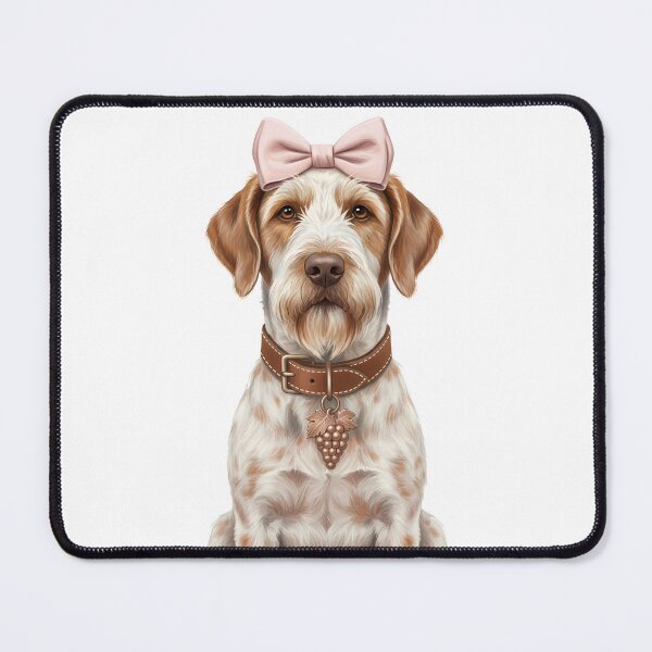 Item preview, Elegant Spinone Italiano Dog with Pink Bow designed and sold by k3rstman1.