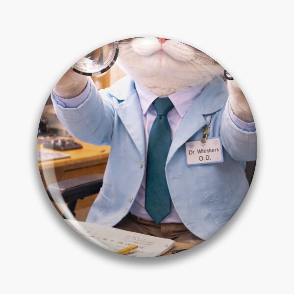 Item preview, Funny Cat Eye Doctor Art Print designed and sold by LovelyCatGalaxy.