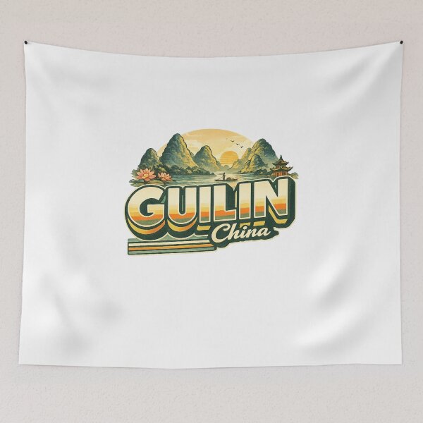 Item preview, Guilin Guangxi China Li River Karst Mountains Yangshuo Scenic Region designed and sold by Aryabek.