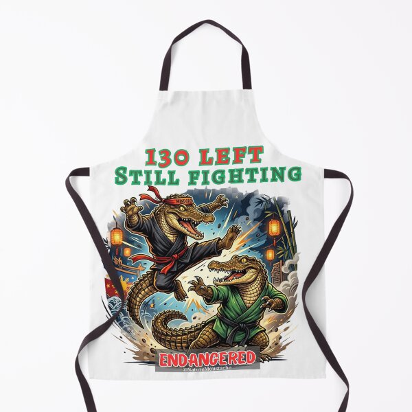 Item preview, Funny Crocodile Gift - Critically Endangered Philippine Crocodile Ninja T-Shirt - Fewer Than 130 Left - Wildlife Humor - Animal Lover Gift designed and sold by Nature & Moustaches.