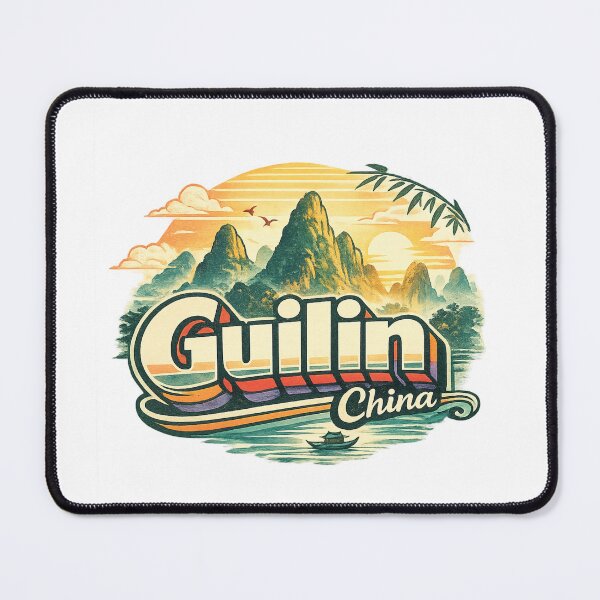 Item preview, Guilin Guangxi China Li River Yangshuo Karst Peaks Scenic Landscape designed and sold by Aryabek.