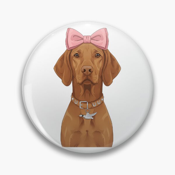 Item preview, Cute Vizsla Dog with Pink Bow and Duck designed and sold by k3rstman1.