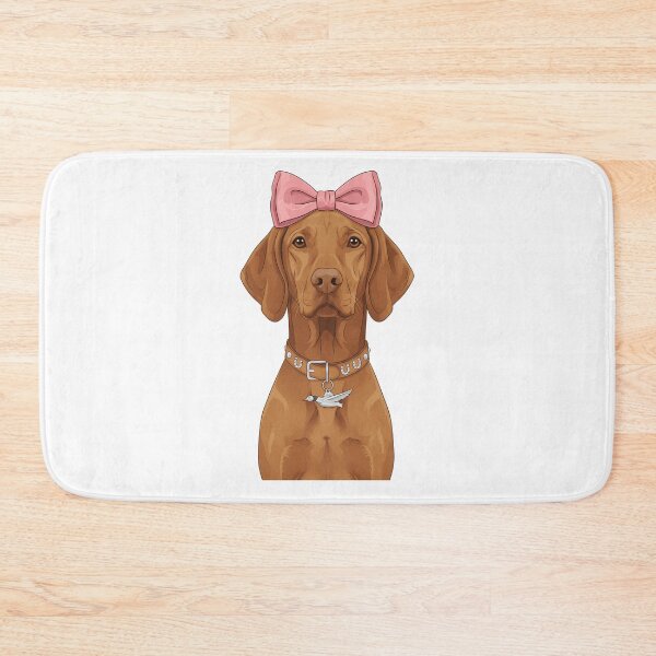 Item preview, Cute Vizsla Dog with Pink Bow and Duck designed and sold by k3rstman1.