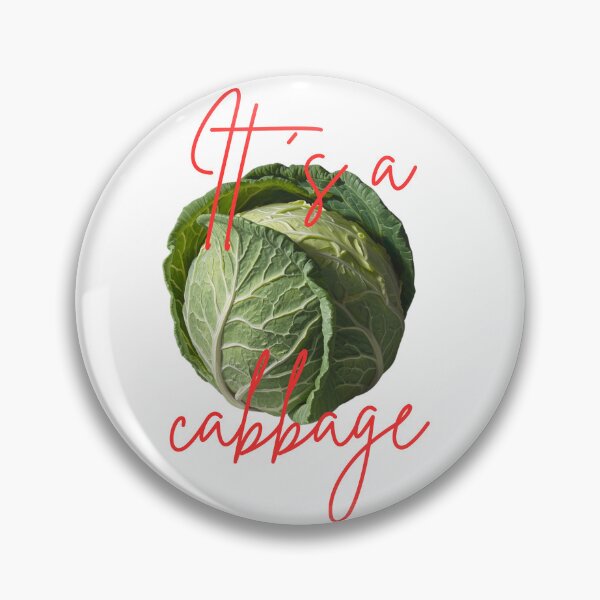 Item preview, Literal Cabbage Funny Ironic Vegetable Art designed and sold by CiNi13.
