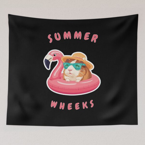 Item preview, Summer Guinea Pig Pink Pool Flamingo Float Gift designed and sold by TeeArtWorld.