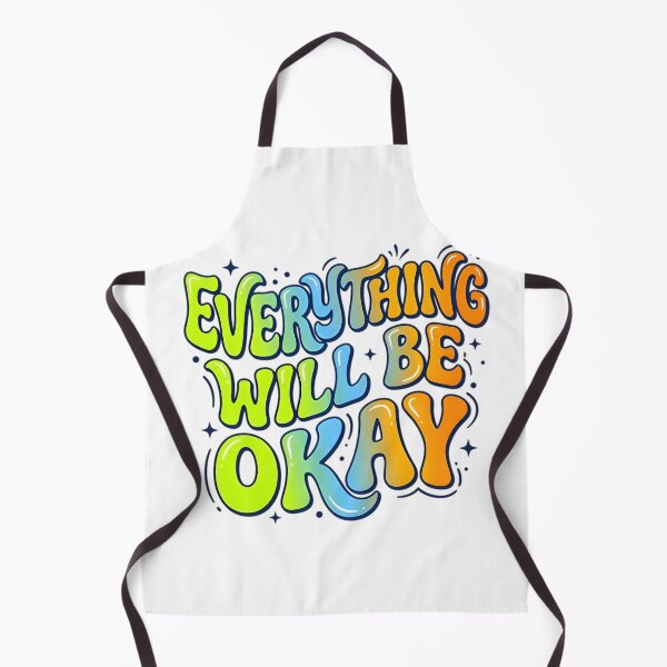 Item preview, Everything Will Be Okay - Retro Groovy Typography designed and sold by AlanyaArtX.