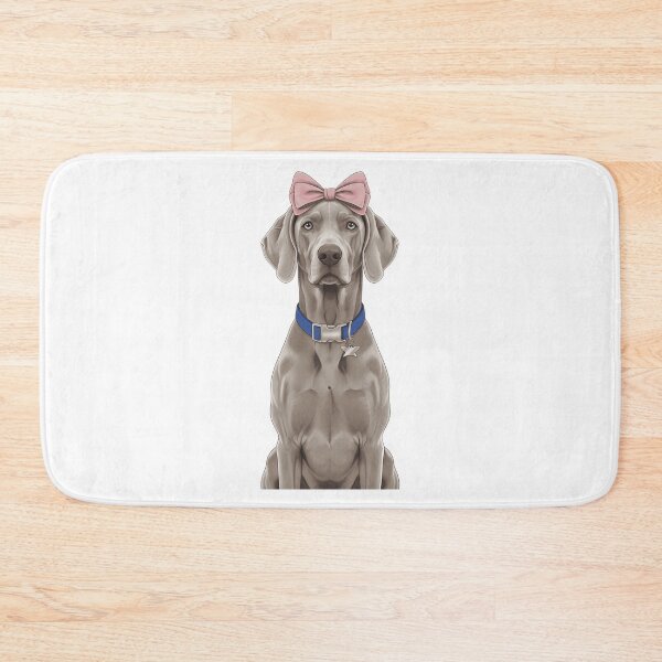 Item preview, Cute Weimaraner Dog with Pink Bow designed and sold by k3rstman1.